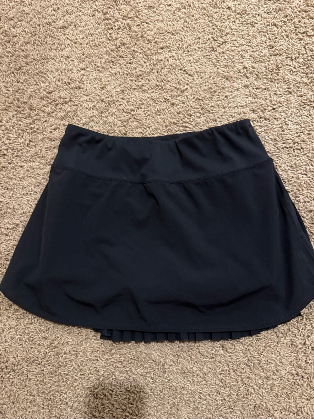 Baleaf Black Athletic Skirt with Pleated Back